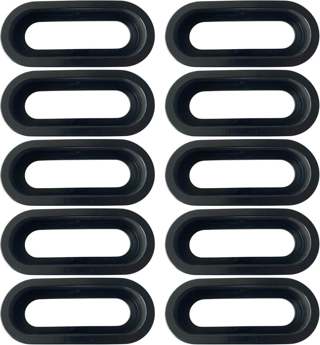 6" Inch Oval Rubber Grommet for Vehicle Lights Stop Turn Tail Light Covers Rings for Truck Trailer Kenworth Peterbilt 10Pcs
