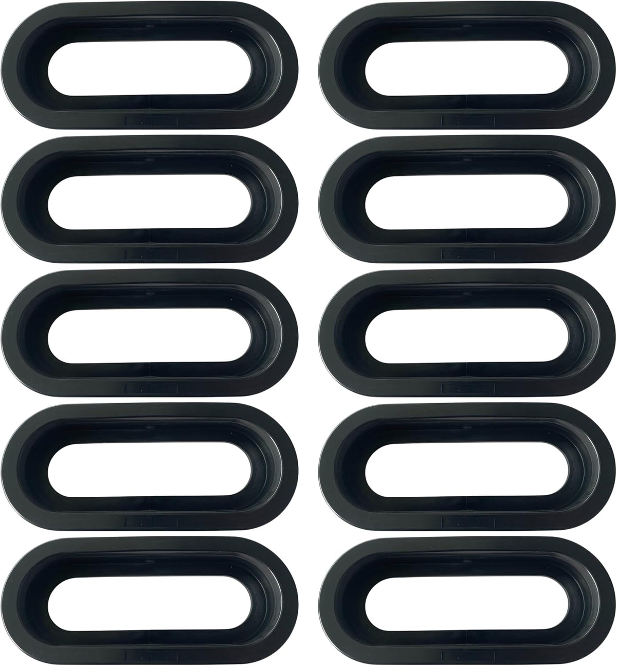6" Inch Oval Rubber Grommet for Vehicle Lights Stop Turn Tail Light Covers Rings for Truck Trailer Kenworth Peterbilt 10Pcs