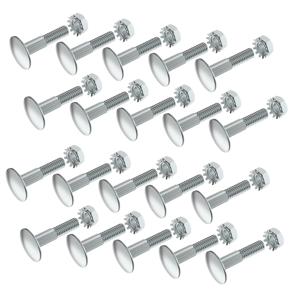 Box Truck Roll up Door Parts, Carriage Bolt Kit for Whiting Todco (20 Pcs)