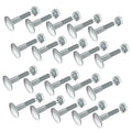 Box Truck Roll up Door Parts, Carriage Bolt Kit for Whiting Todco (20 Pcs)