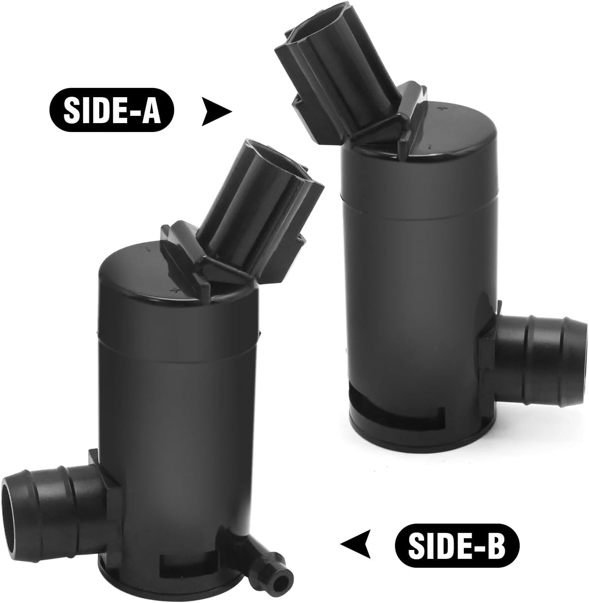 1Pc Windshield Washer Pump, Replacement for Freightliner Cascadia, Replaces A2271173000 HLK7037 (Black)