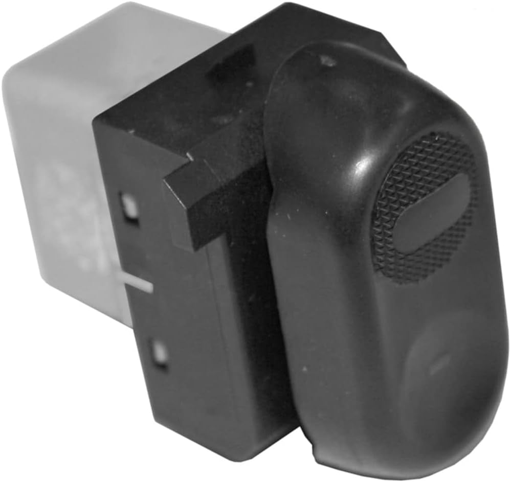 Push Button Window Switch - Black, 1-Way, Flush Mount, MANUAL Operation