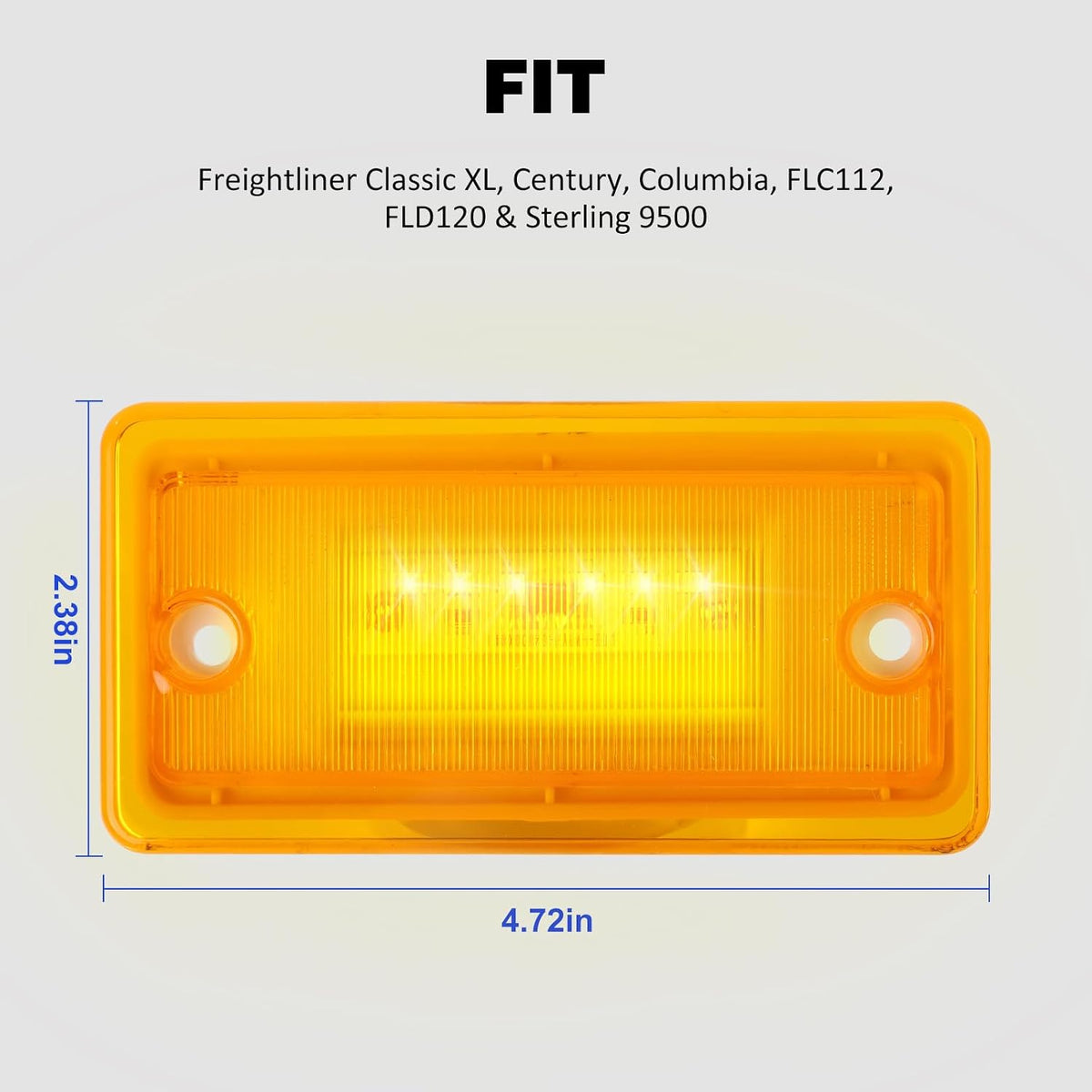 1 PCS LED Cab Roof Marker Light Fit for Freightliner