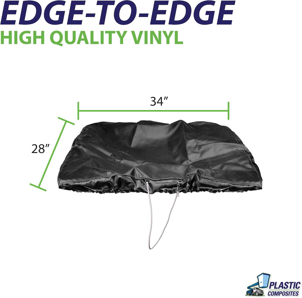 Bucket Truck Parts Economy Line Elastic Banded Cover, Fits 1.5 Man Bucket 28"X34" Edge to Edge