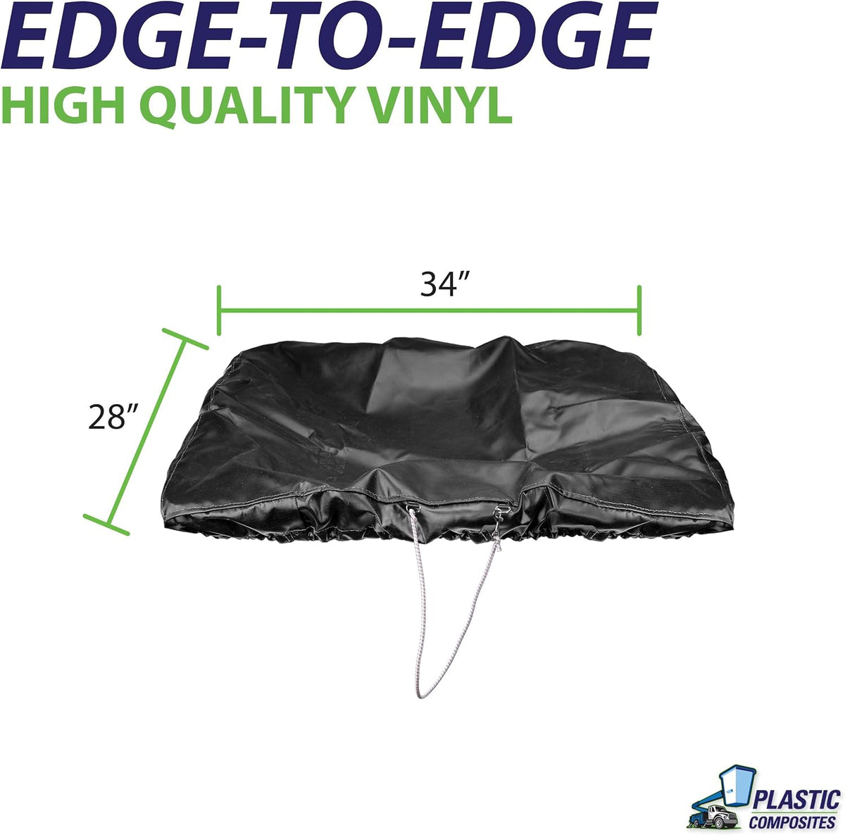 Bucket Truck Parts Economy Line Elastic Banded Cover, Fits 1.5 Man Bucket 28"X34" Edge to Edge