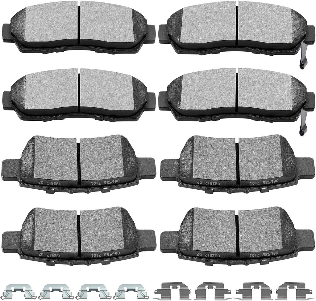 Ceramic Brake Pad Front Rear Disc Set for Honda for Odyssey 2005-10