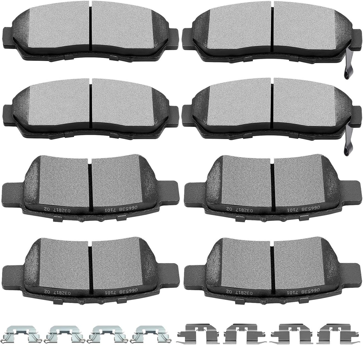 Ceramic Brake Pad Front Rear Disc Set for Honda for Odyssey 2005-10