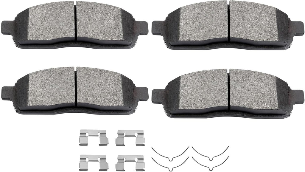 Semi-Metal Brake Pads, 4Pcs Front Brake Pads Brakes Kits