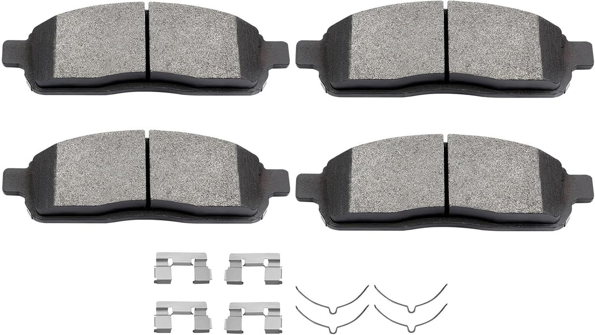Semi-Metal Brake Pads, 4Pcs Front Brake Pads Brakes Kits