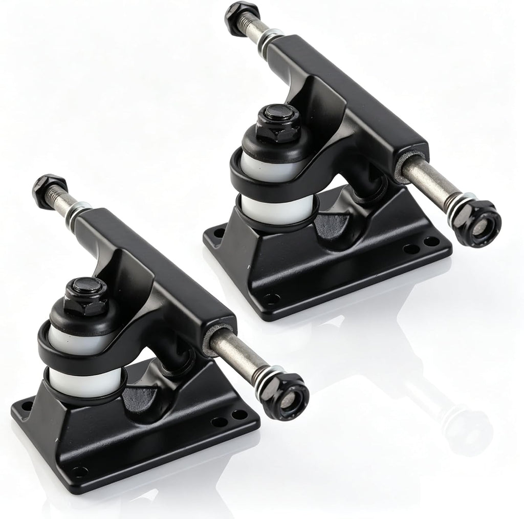2 Pieces Skateboard Trucks, 3.25Inch Wheels Skateboard Bearings Combo Longboard Accessory for Hardware Combo Starter Kit ﻿
