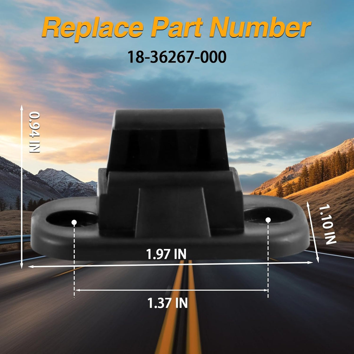 2PCS Sun Visor Retainer Clips Replace 18-36267-000