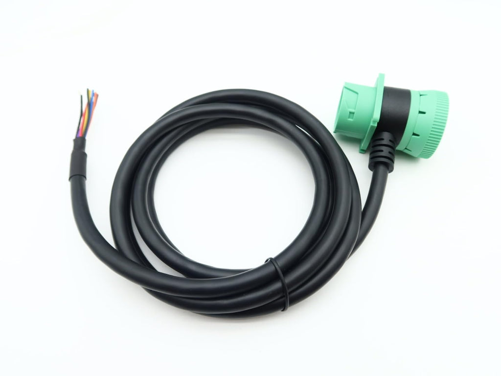 SAE J1939 9Pin Pass through Male/Female to Open End Pigtail Cable 6Ft for Freightliner Truck