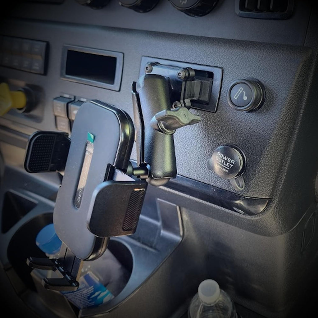 The Original Smash Mount FL Cascadia HD Phone Holder Kit | Made in the USA | 2018-2026 1 Inch RAM Compatible Accessories Holder for Semi Truck (Phone Mount Kit)