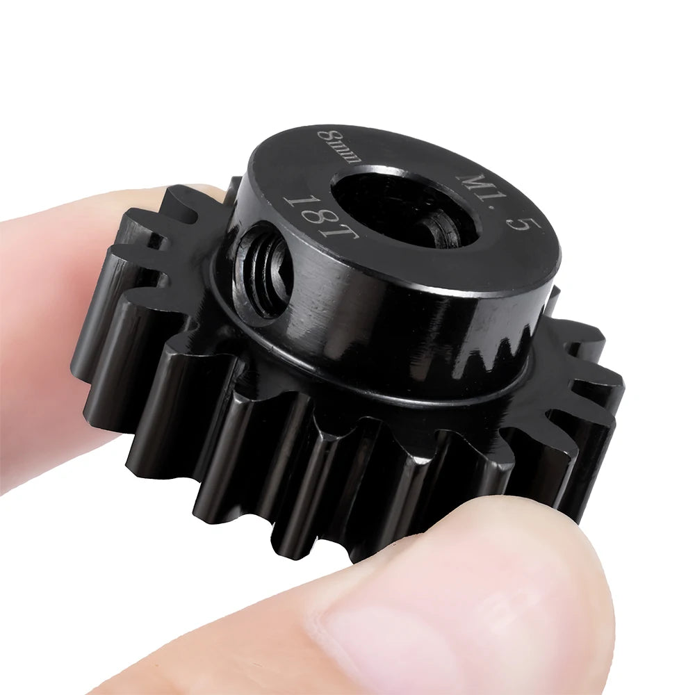 1Pcs M1.5 Steel Motor Gears Pinion 8MM 24T 25T 26T 27T 30T for 1/5 X-MAXX, 1/10 E-REVO RC Buggy Truck Parts
