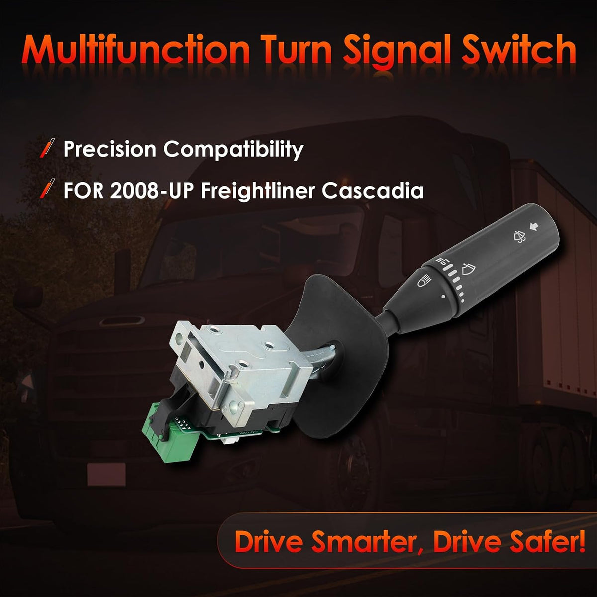 Turn Signal Switch, Fit for 2008-UP Freightliner Cascadia, Wiper Lever