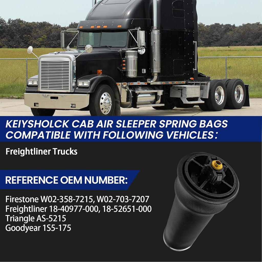 2Pcs Cab Sleeper Air Spring Bag for Freightliner