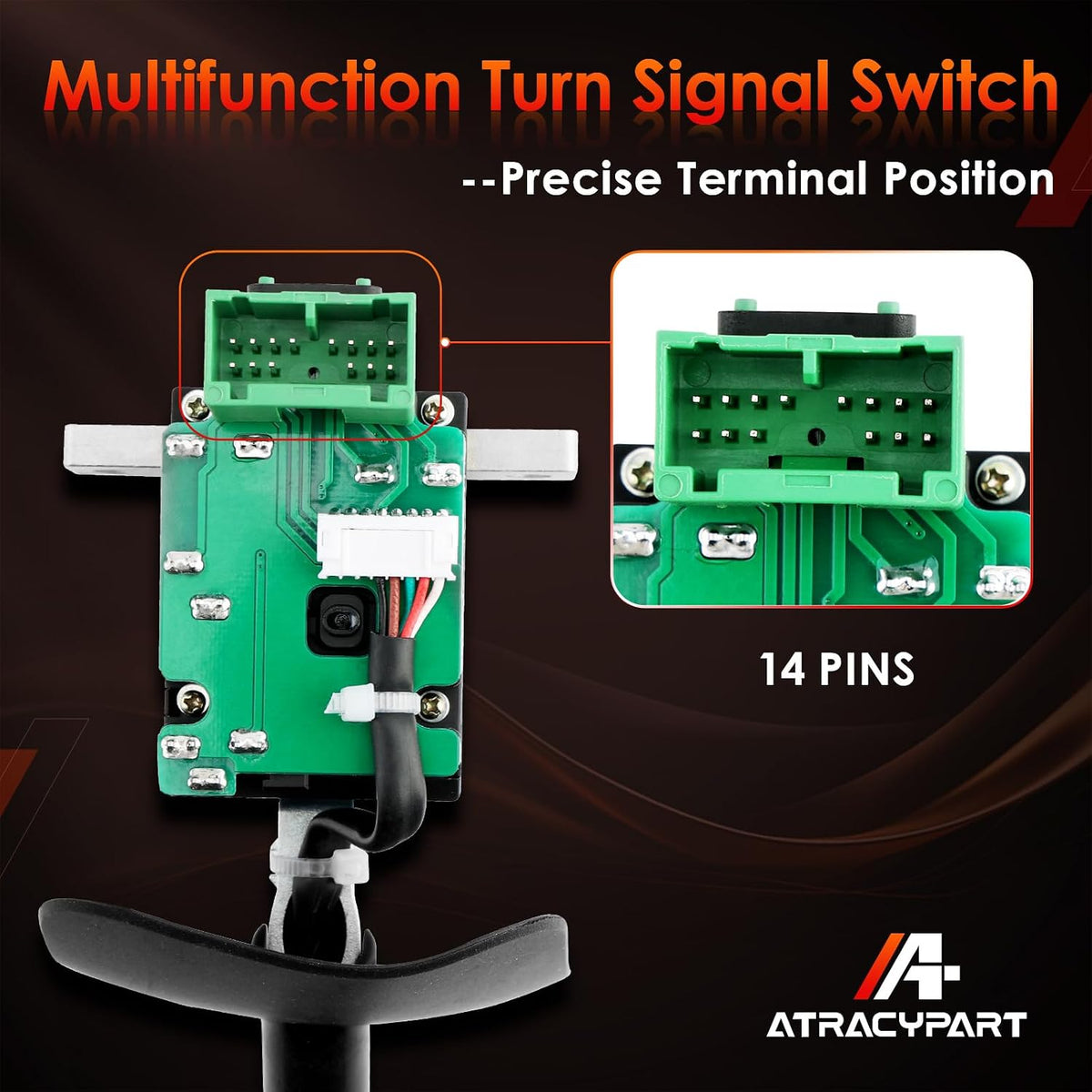 Turn Signal Switch, Fit for 2008-UP Freightliner Cascadia, Wiper Lever