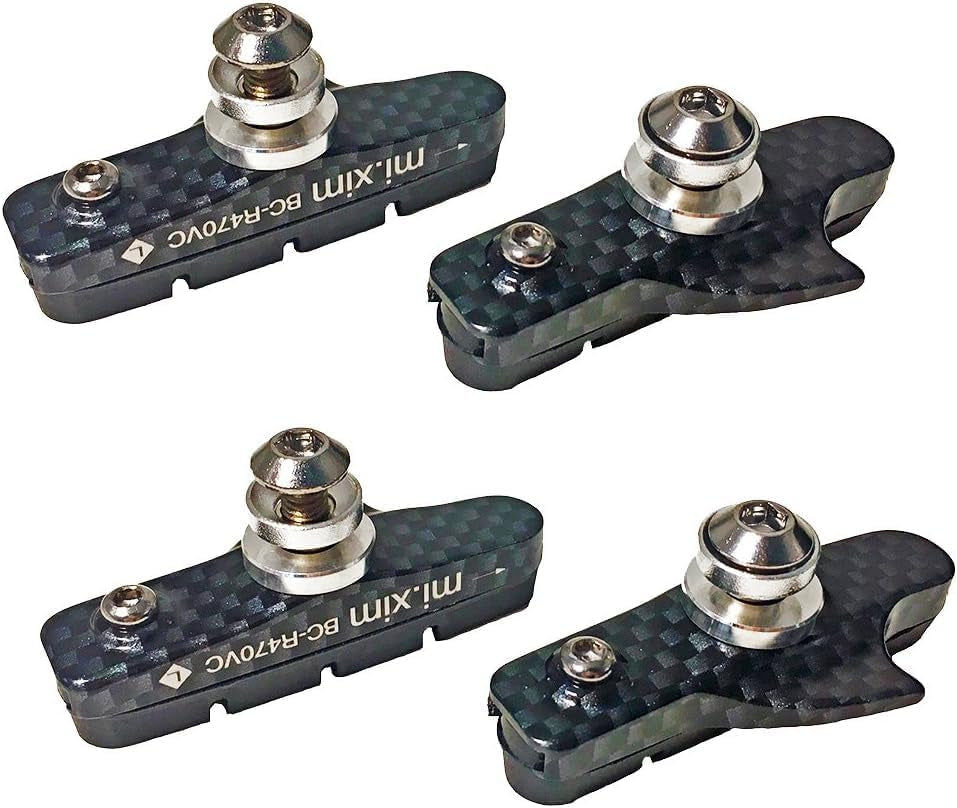 4PCS Premium Bike Brake Pads, Professional Mountain Bicycle V-Brake Pads, Bike Brake Blocks Kit