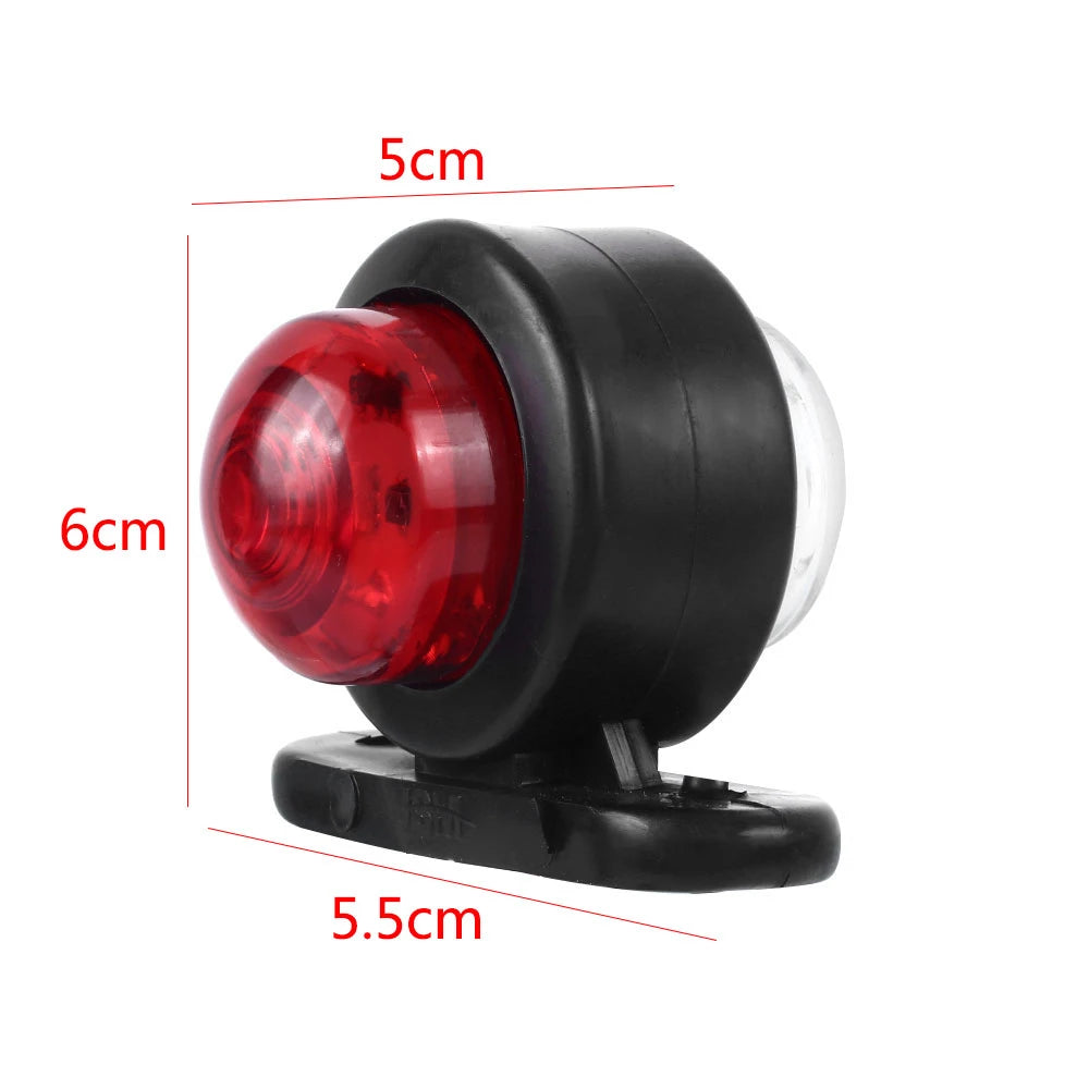 2Pcs/Set Truck Tail Lights Outline Marker LED Side Marker 24V LED Light Truck Parts Caravan Trailer Lamp LED Side Lights