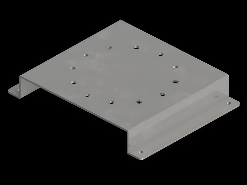 Universal Beacon Light Mounting Bracket with Low Profile Height, Satelite Style, Stainless Steel - G477