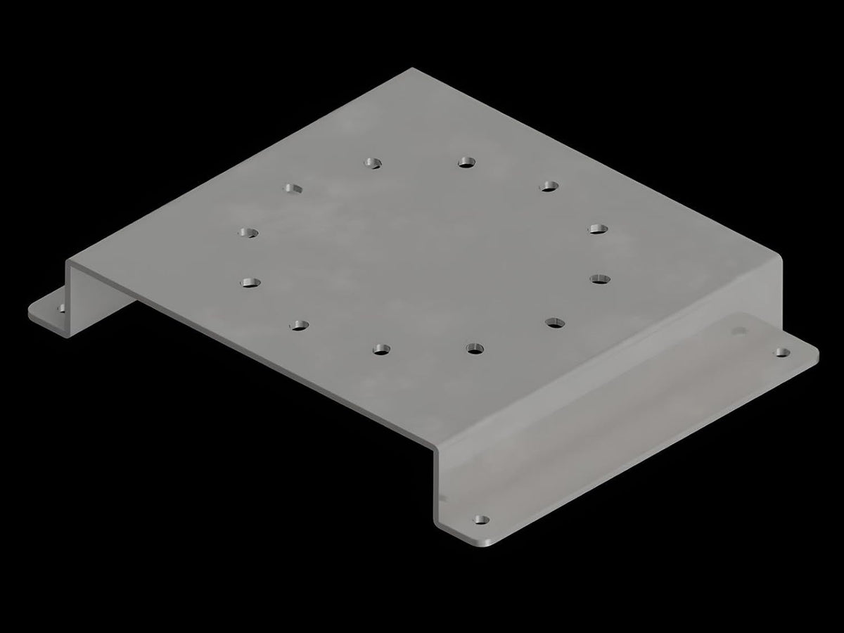 Universal Beacon Light Mounting Bracket with Low Profile Height, Satelite Style, Stainless Steel - G477