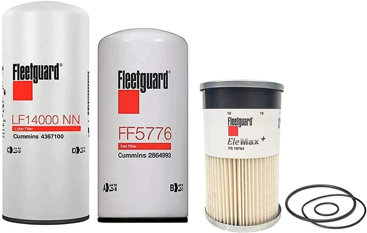 Genuine  - Cummins Filtration LF14000NN - FF5776 - FS19764 Maintenance Filters Kit for Cummins