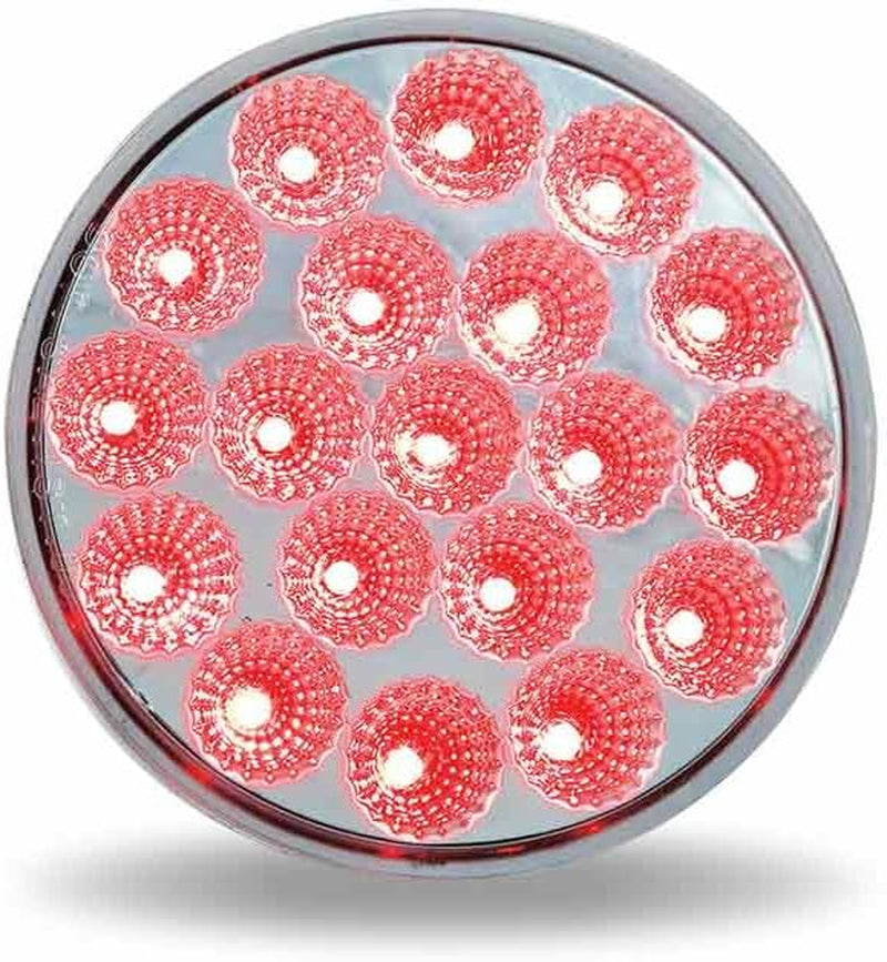 Dual Funtion 4" round Red Stop, Turn & Tail and White Back-Up LED Light