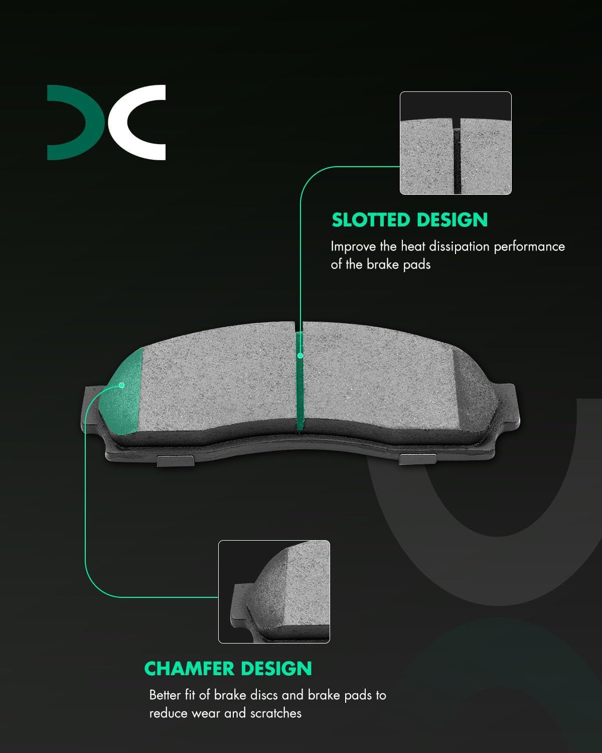 Ceramic Brake Pads Kits, Brakes Pads Set for Ford for Explorer 02-05