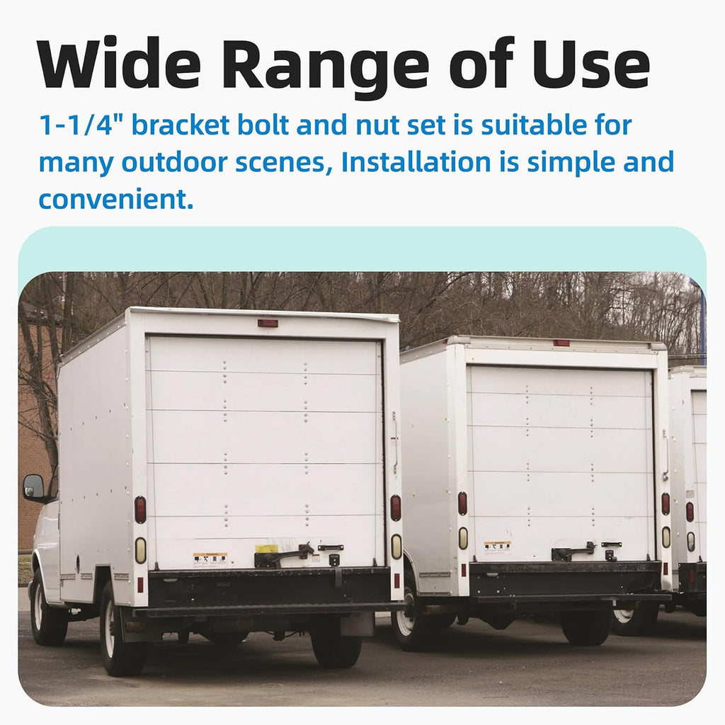Box Truck Roll up Door Parts, Carriage Bolt Kit for Whiting Todco (10 Pcs)