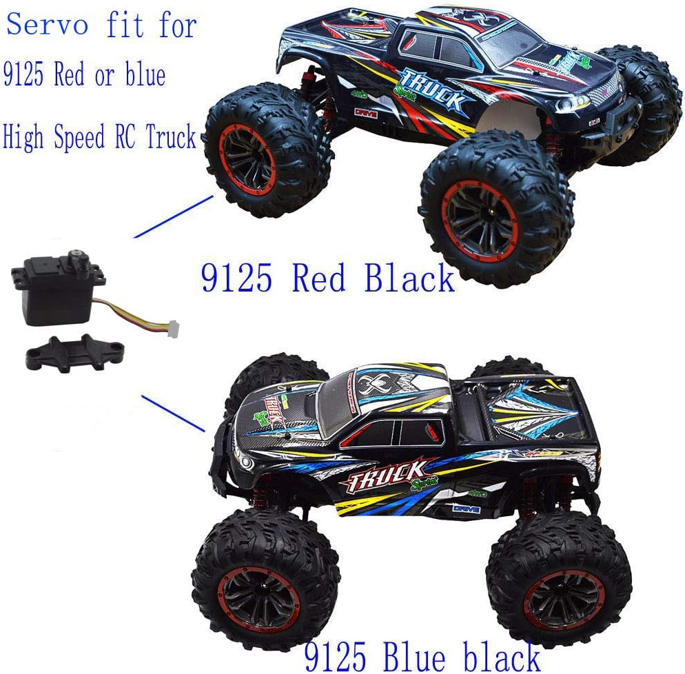 1 Pack 25-ZJ04 5 Wire Servo for 1/10 Scale 9125 4WD High Speed RC Truck 9125 Servo