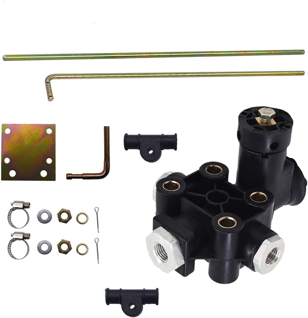 Height Leveling Control Air Valve Kit KN27000 90554241 85106567 Replacement for Haldex Freightliner Kenworth Peterbilt