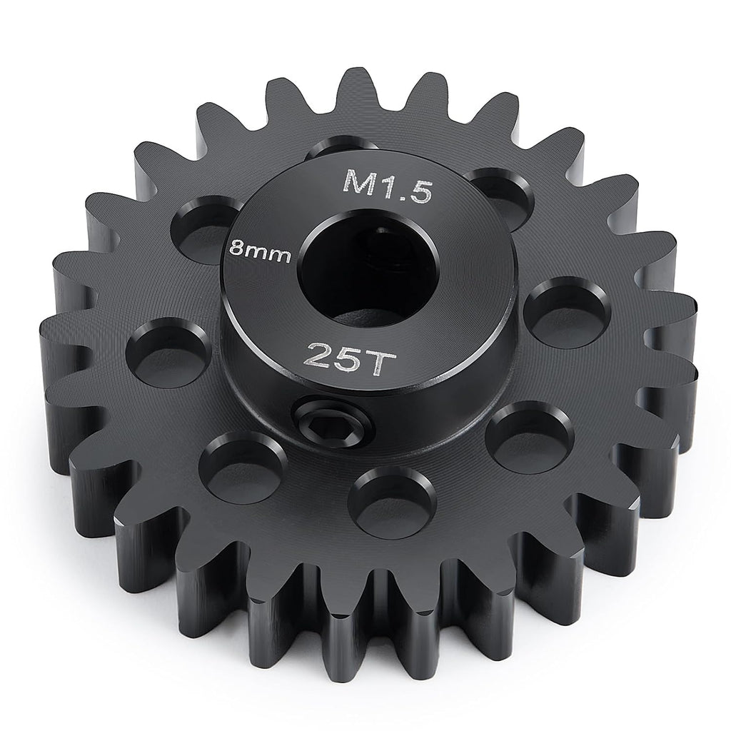 Steel 1.5 Mod 25T Pinion Gear M5 Screw 8Mm for 1/5 X-MAXX 1/10 E-REVO