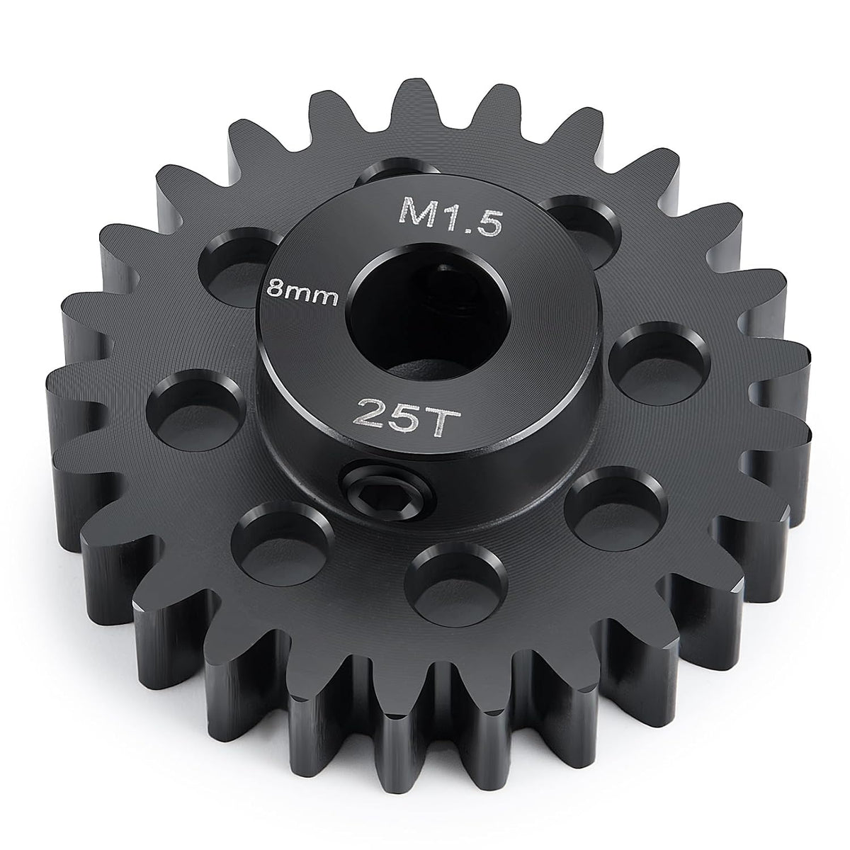 Steel 1.5 Mod 25T Pinion Gear M5 Screw 8Mm for 1/5 X-MAXX 1/10 E-REVO
