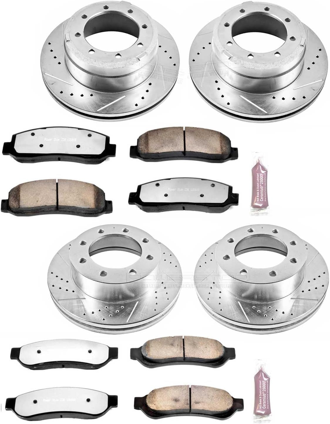 Z36 Truck & Tow Brake Pad & Rotor Kit Front & Rear K4033-36