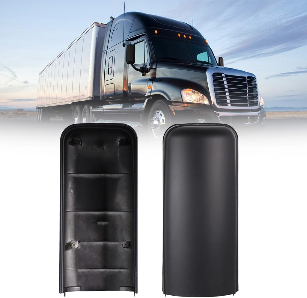 Left of Truck Mirror Covers Black Housing Door Rearview Door Side Mirror Covers for 2008-2017 for Freightliner Cascadia