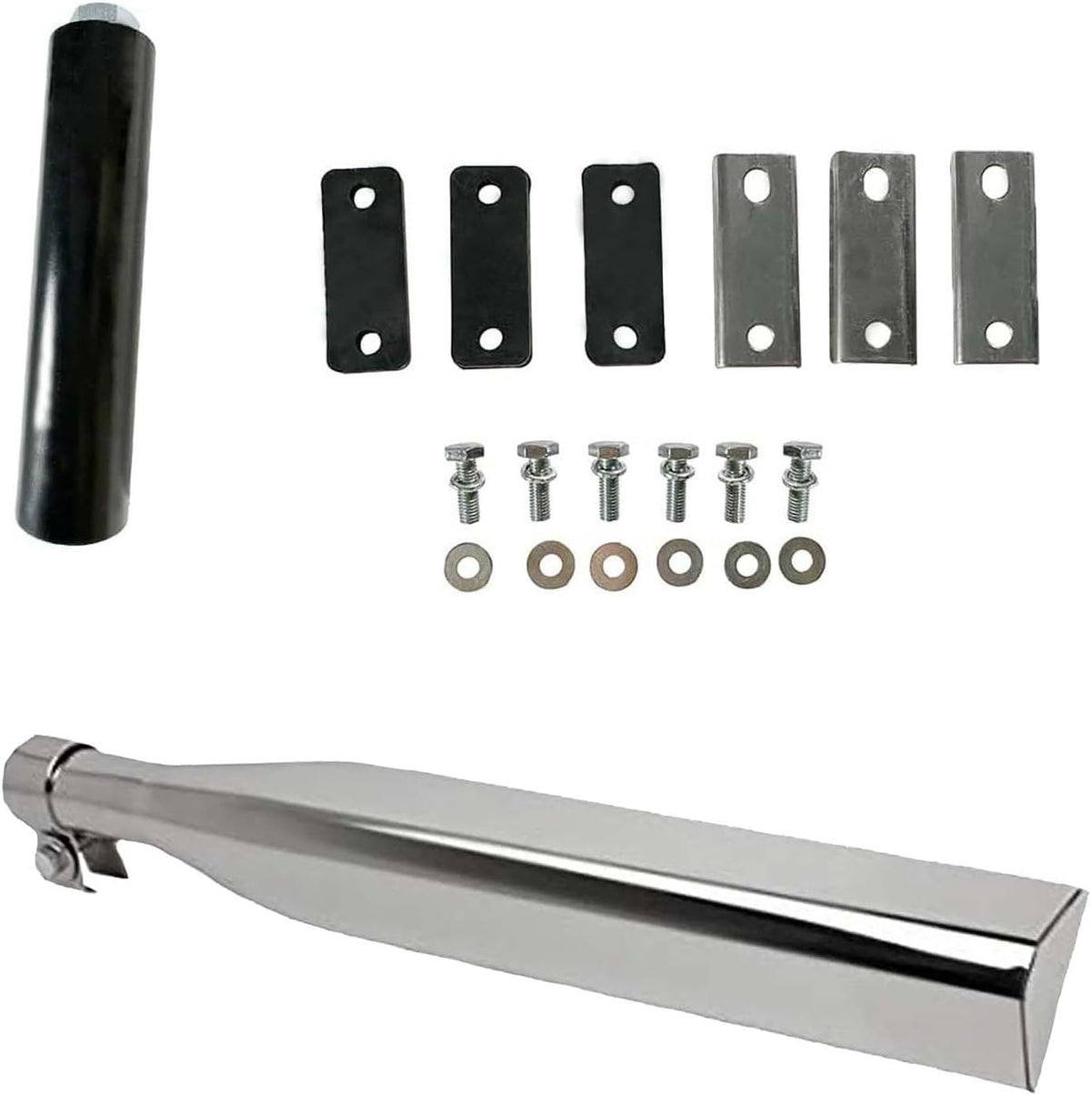 Triangle 304 Stainless Steel Quarter Fender Bracket W/Mounting Kit for Peterbilt Kenworth Freightliner,For Quarter, Single Axle, Half Tandem, and Full Tandem Fenders