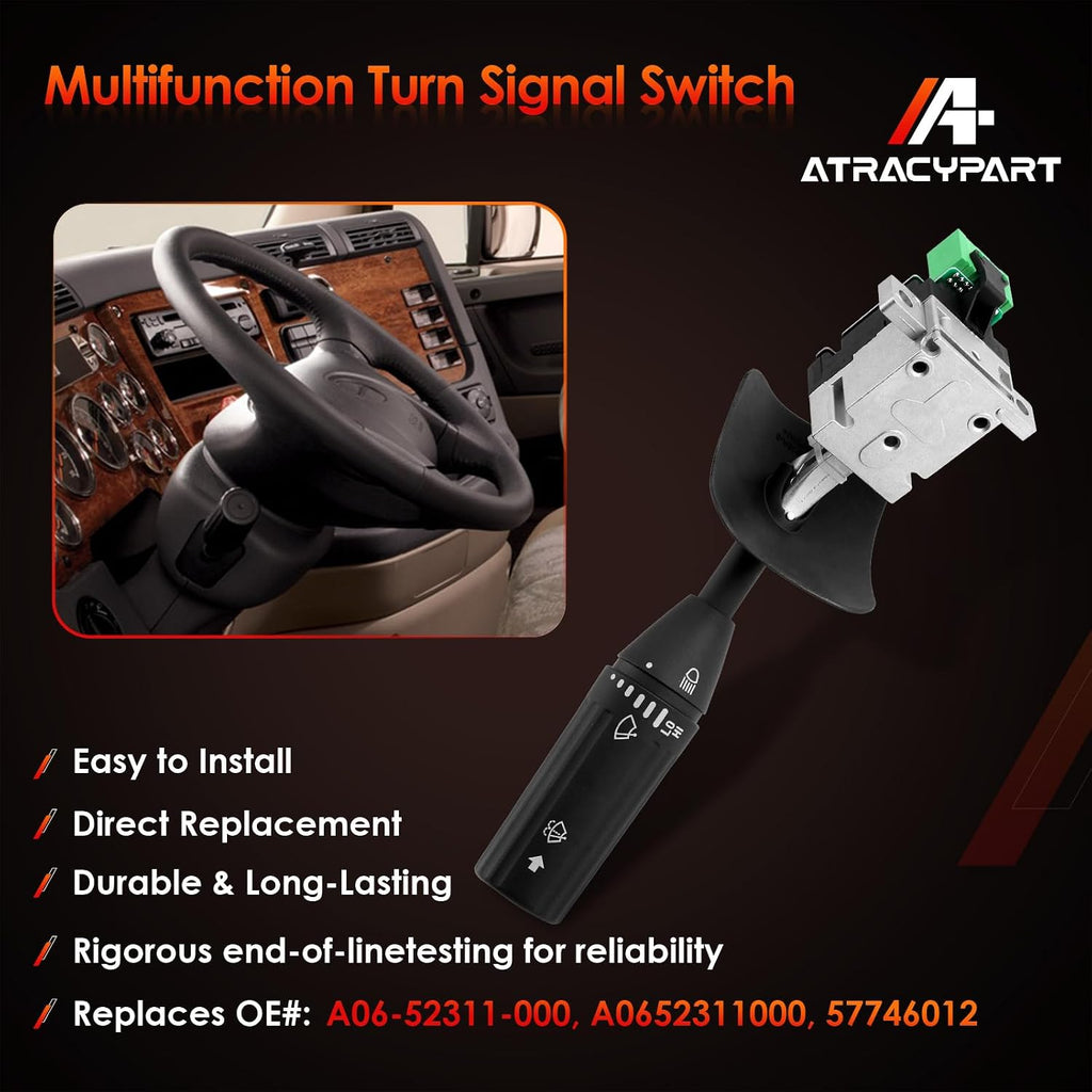Turn Signal Switch, Fit for 2008-UP Freightliner Cascadia, Wiper Lever