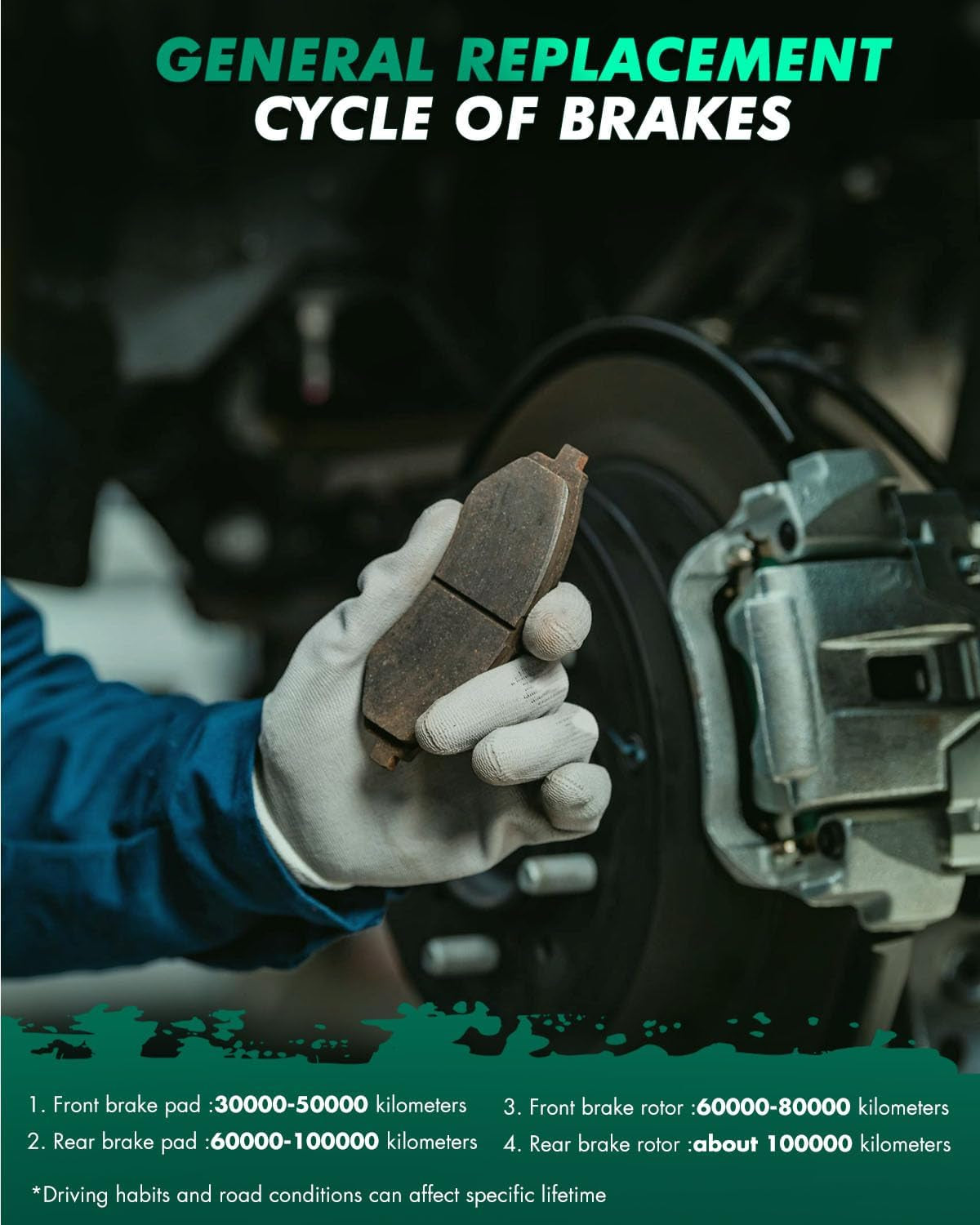 Ceramic Brake Pads Kits Fit for Ford for Escape 2005-2012