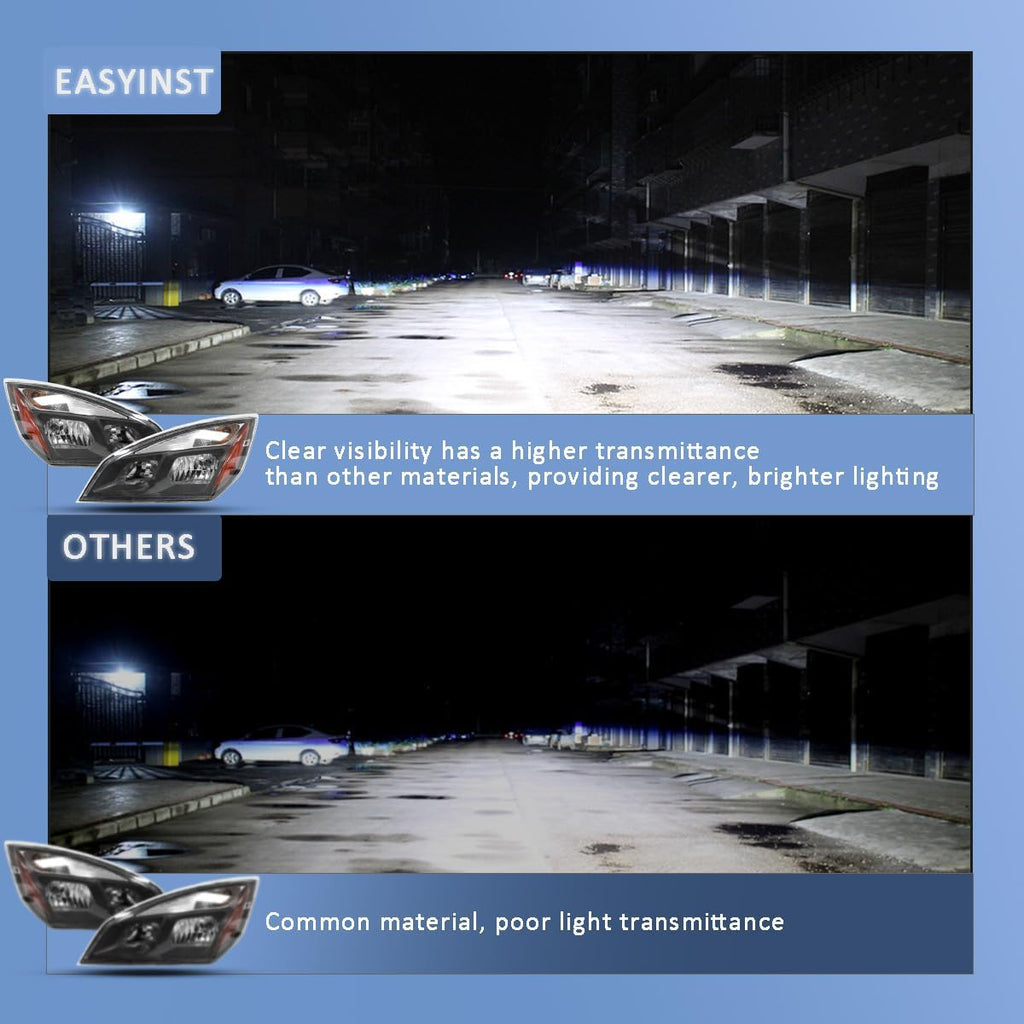 Left Halogen Headlights Fit for Freightliner Cascadia 2018-2024,Replacement Headlamp DOT and SAE Approved