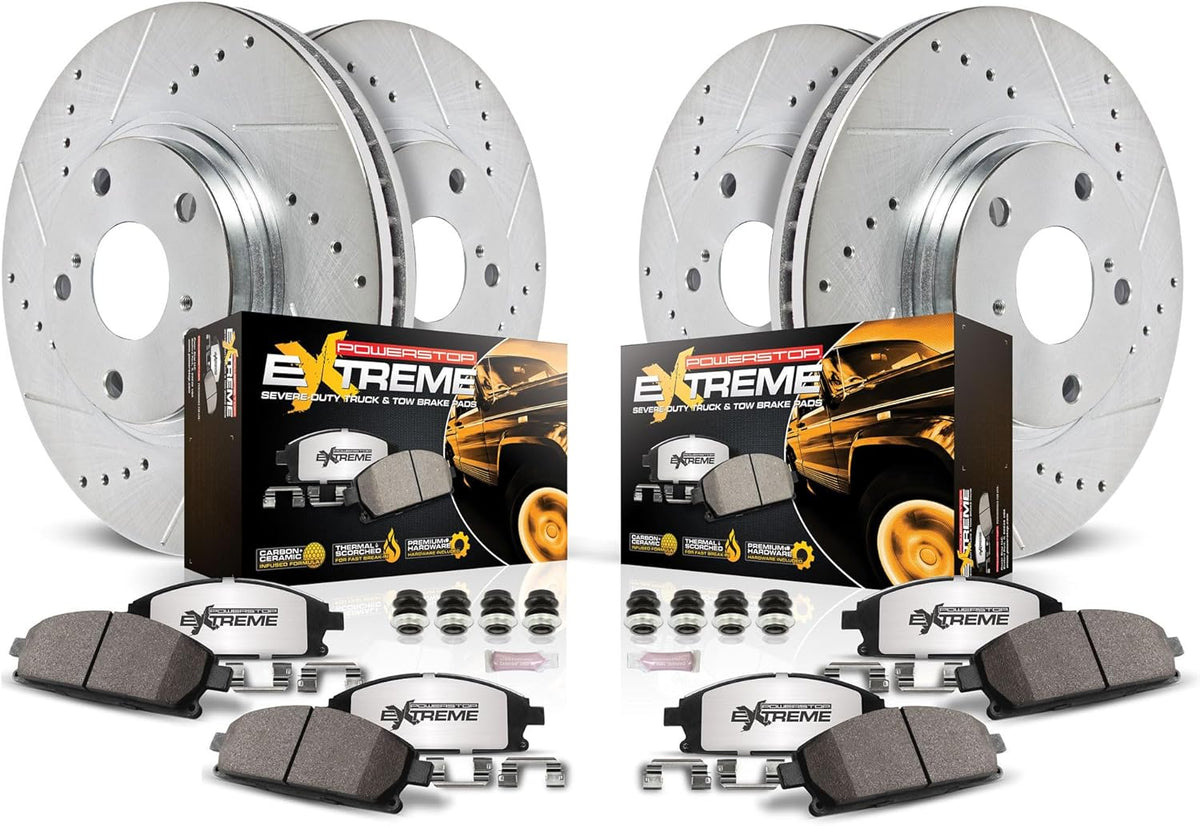 Z36 Truck & Tow Brake Pad & Rotor Kit Front & Rear K7228-36