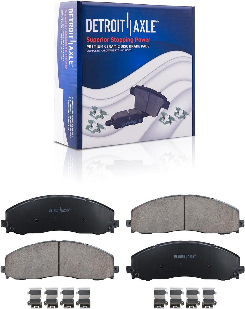 - [8 Lug] Brake Pads for 2012-2022 Ford F-250 Super Duty