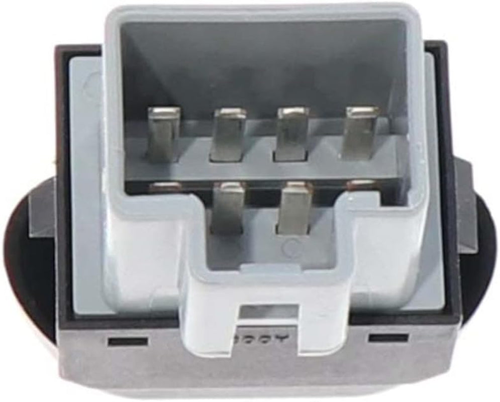 Push Button Window Switch - Black, 1-Way, Flush Mount, MANUAL Operation