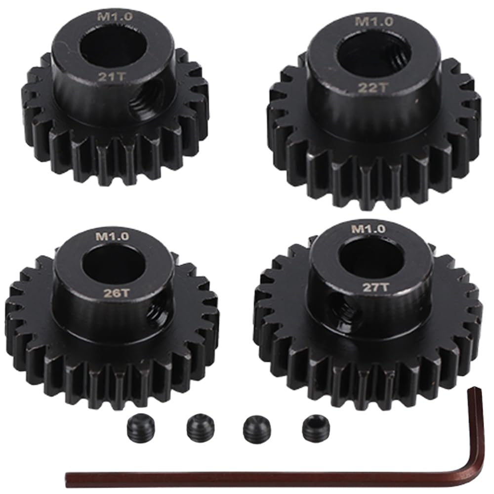 M1 Steel Motor Gears Pinion 8MM 21T 22T 26T 27T for 1/5 X-MAXX RC Model Car Buggy Truck Parts