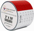 Conspicuity Tape DOT-C2 Approved Reflective Truck Trailer Red White (3 in X 50 FT)