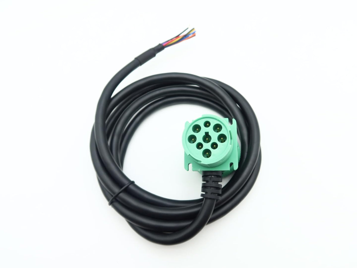 SAE J1939 9Pin Pass through Male/Female to Open End Pigtail Cable 6Ft for Freightliner Truck