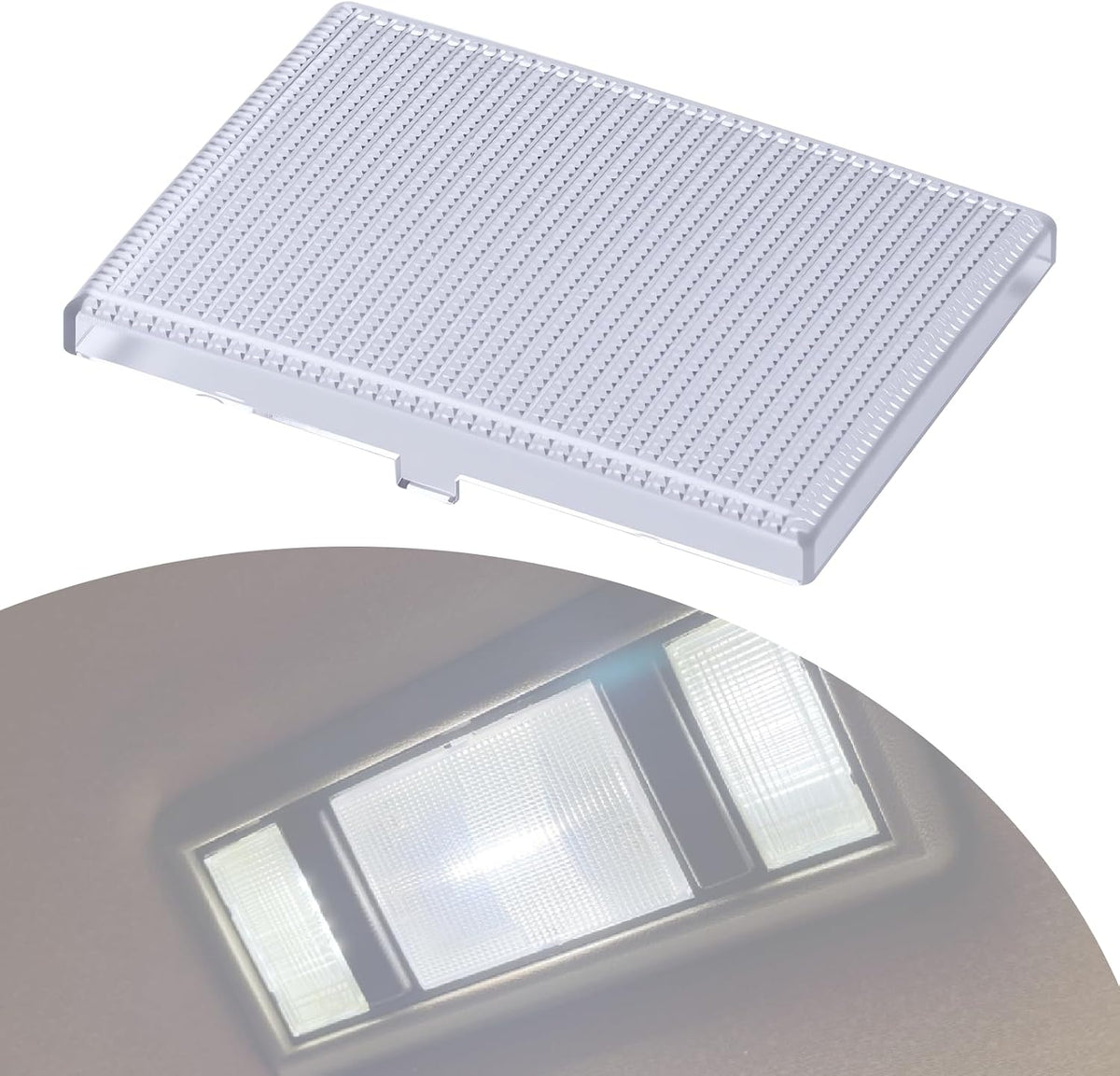 Interior Dome Center Reading Light Lamp Cover Clear Lens Fit for 1988-1998 Chevrolet K1500 K2500 K3500 C1500 C2500 C3500 C3500HD and Suburban Series GMC Pickup Trucks Roof Light Cover Replacement