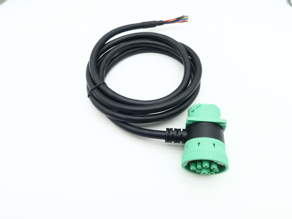 SAE J1939 9Pin Pass through Male/Female to Open End Pigtail Cable 6Ft for Freightliner Truck