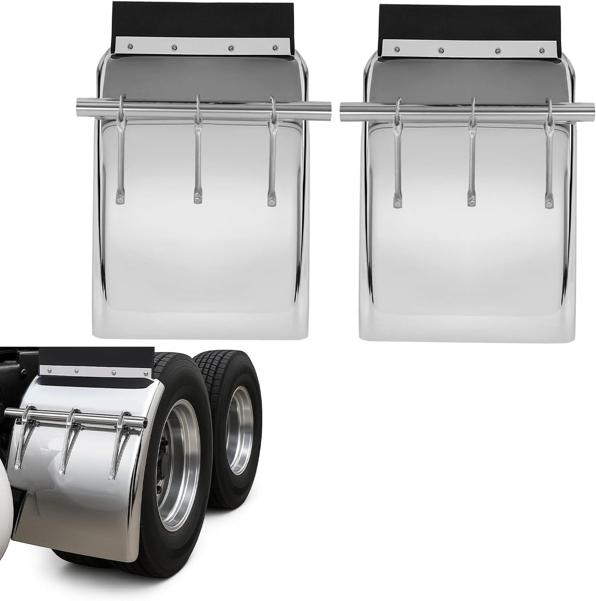 33"X24" Upgrade Quarter Fenders Compatible with Freightliner