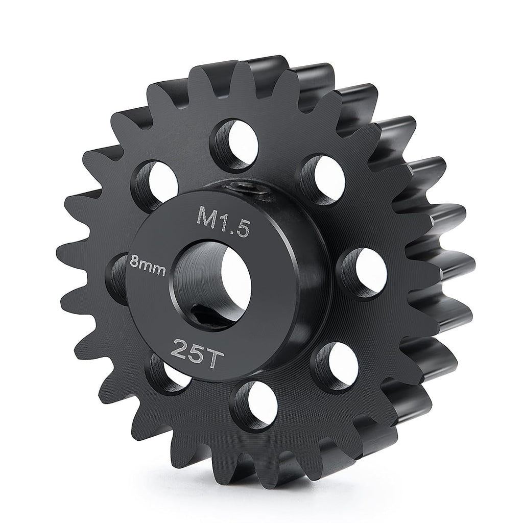 Steel 1.5 Mod 25T Pinion Gear M5 Screw 8Mm for 1/5 X-MAXX 1/10 E-REVO