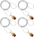 Brass 3/8" NPT Male Air Tank Drain Valve Plug with 60" Cable